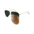 Ray Ban Sonnenbrille RB 3460 001/71 Aviator Flip Out
