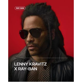 Ray Ban Sonnenbrille RB R0101S 002/GR AVIATOR REVERSE - LENNY KRAVITZ X RAY-BAN